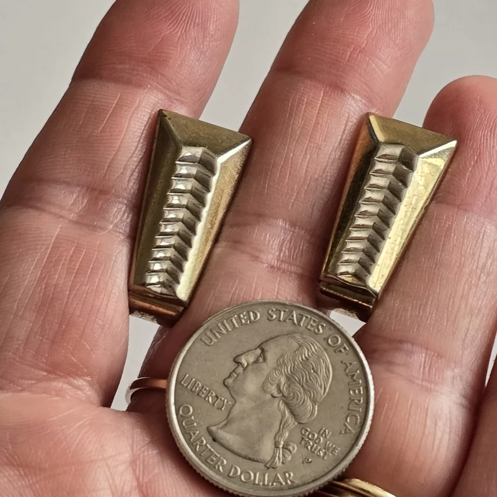Vintage cuff links Anson cufflinks gold tone